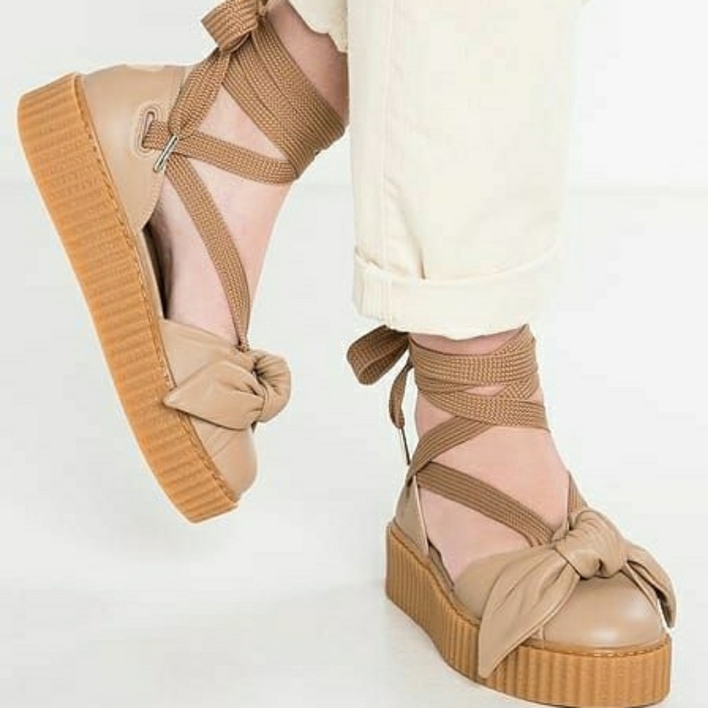 Puma Fenty by Rhianna lace up ballerina flats 9.5